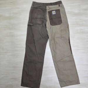 Ark‎ Works Carhartt Reworked Pants 2 Tone Patch Carpenter Pants Size 30 x 32